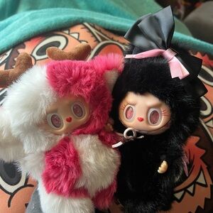 CLEARANCE Authentic Valentine Labubu Couple with Upgraded Eyes and Fur